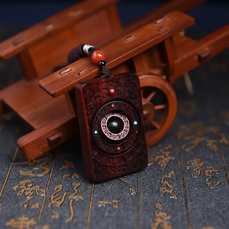 

Natural Lightning Wood Time To Run Hanging Card Jujube Wood Safe And Auspicious Body Protection Card Carving Card Handle Car