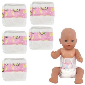 1/3/5 pezzi pannolini per bambole pantaloni da indossare per bambole da 14-18 pollici e altre bambole simili 43 cm babbo per bambole intimo per bambole