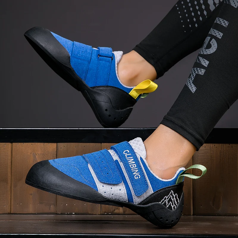 sports shoes safety shoes Men Heads Climbing Writing Climb or Clamber Up A Rock Wall Cliff Climbing Shoes Lightweight Bouldering Shoes Anti Collision Shoe