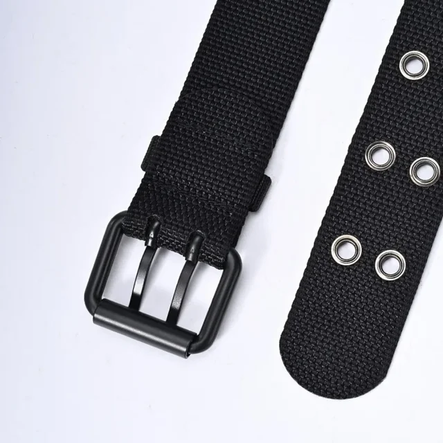 New Men Breathable Nylon Fabric Belt outdoor sport Belt Pin Buckle Trousers Jeans Belt 5