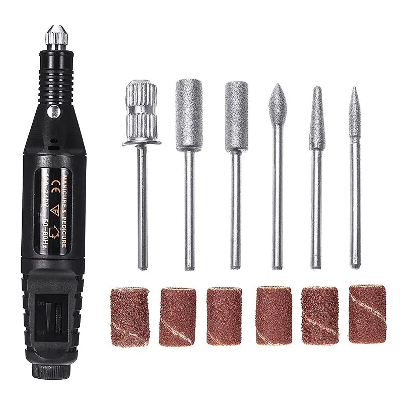 USB Electric Nail Dril Polish Grinding Manicure Tool Mini Variable