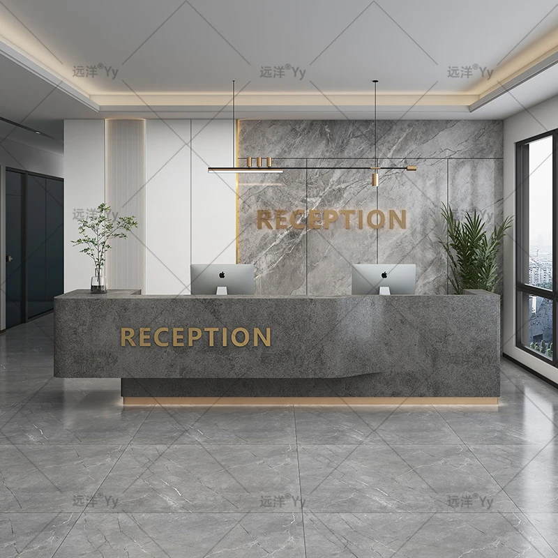 Reception Checkout Counter Restaurant Salon Grocery Store Bar Counter Cashier Cafe Comptoir Magasin Garden Furniture Sets luxury office front desk reception grocery store counter podium church wooden office desk comptoir de caisse bar furniture