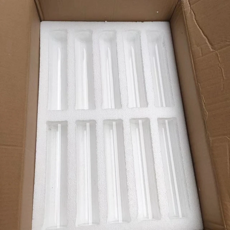 10 pcs/lot Wedding props backgammon candle holder decoration high transparent hollow tube 25cm high Glass round tube - Image 2