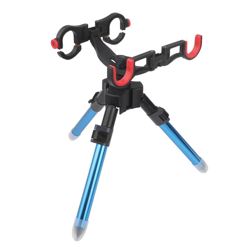 Triangle Fishing Rod Support Adjustable Collapsible Fish Banksticks Holder Portable Multifunctional Fishing Accessories