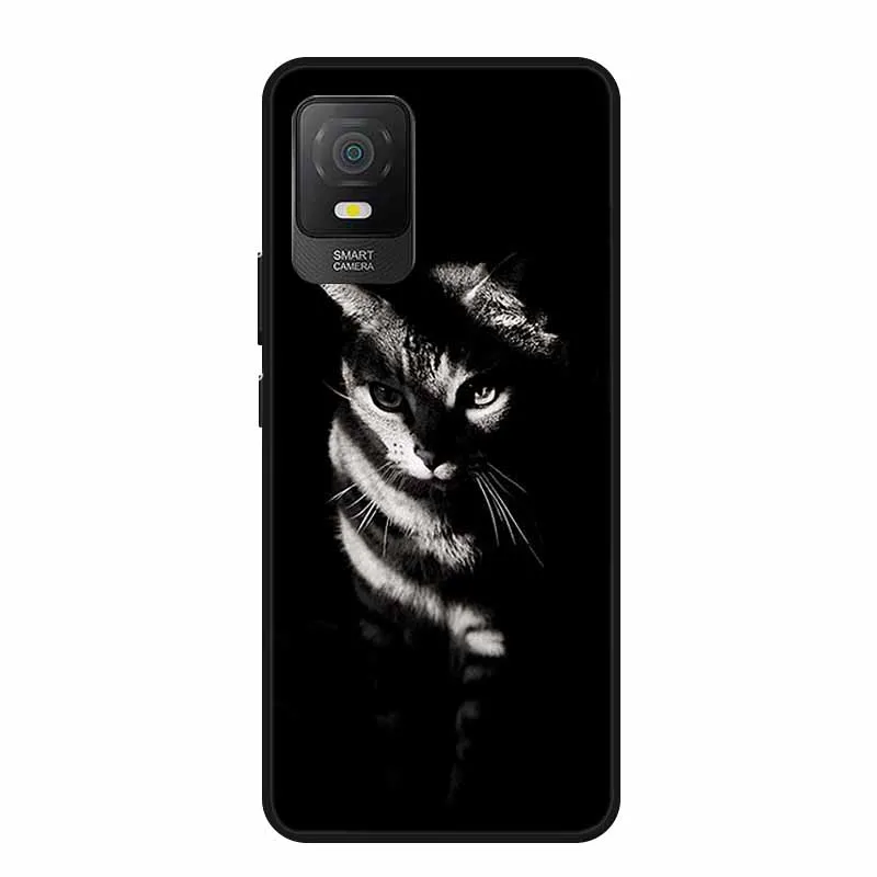 Cool Animal Black Silicone Soft Back Cover Case – Lion, Wolf, Tiger, Cat Design
