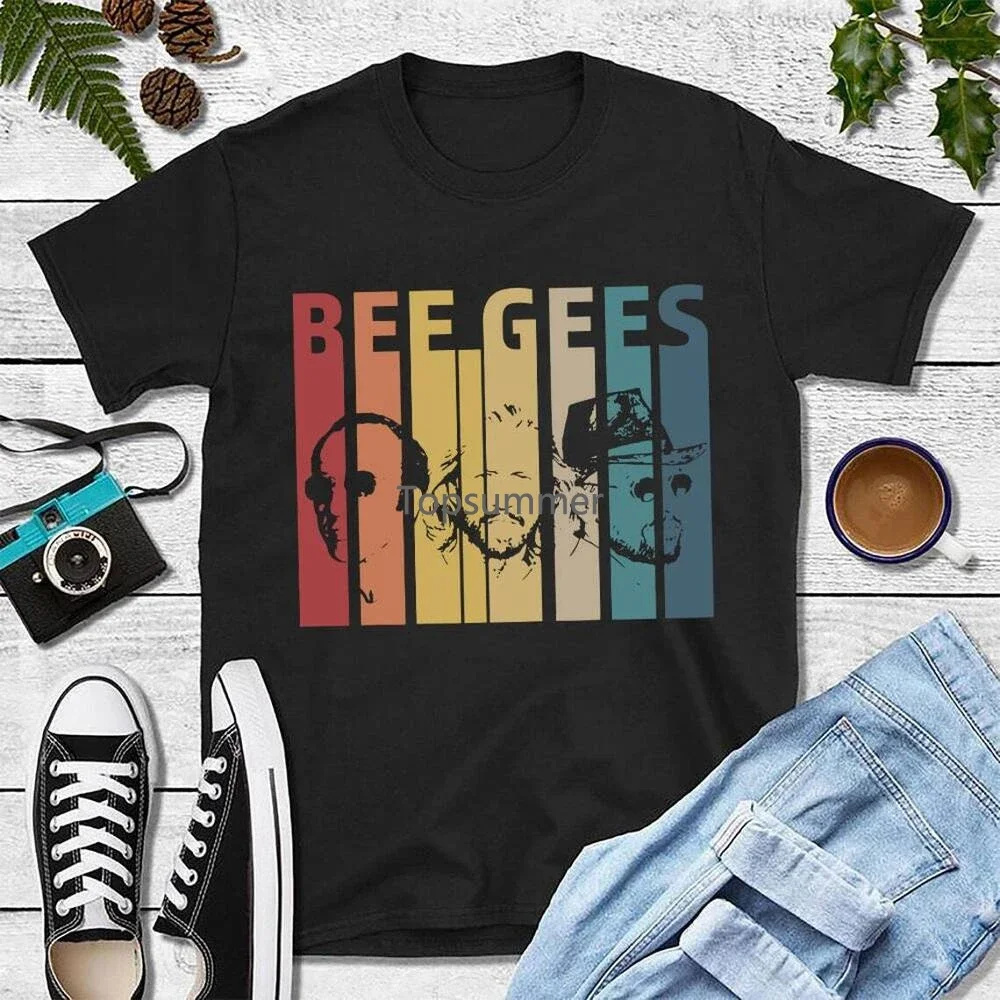 

Bee Gees Retro 90S T-Shirt Short Sleeve Black Unisex Unisex Size S-4Xl Ah170