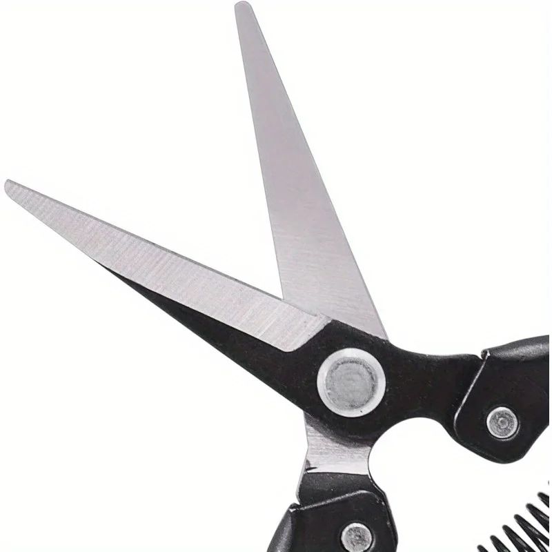 مقصات حديقة يدوية H300C مع شفرات طويلة منحنية من الفولاذ الكربوني - مقابض مريحة مقاومة للصدأ وغير قابلة للانزلاق