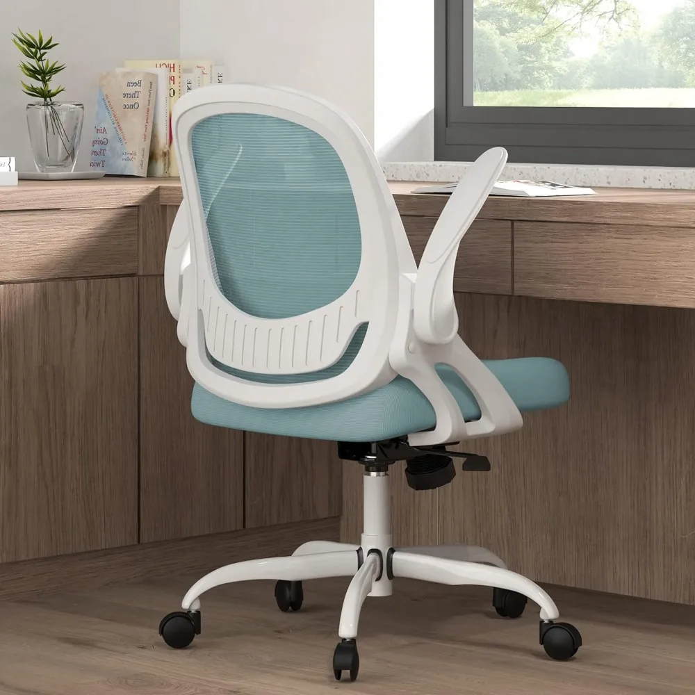 Home Office Chair Work Desk Chair Comfort Ergonomic Swivel Computer Chair, Breathable Mesh Desk Chair, Lumbar Support Task Chair gratlin full support plus size maternity breastfeeding nursing bra sport comfort cotton yoga breathable sportswear pregency