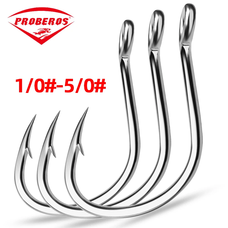 100 Gt 2X Nickel Kahle Poisson Pêche Crochets Taille 4 - 100 Crochets