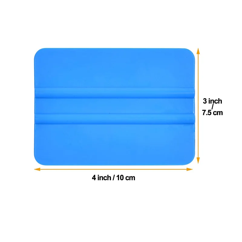 4Pcs Vinyl Wrap Squeegee Flexible Plastic Scraper Window Tint Film Tool Kit for Car Wrapping Tinting Wallpaper Decals 4-inch