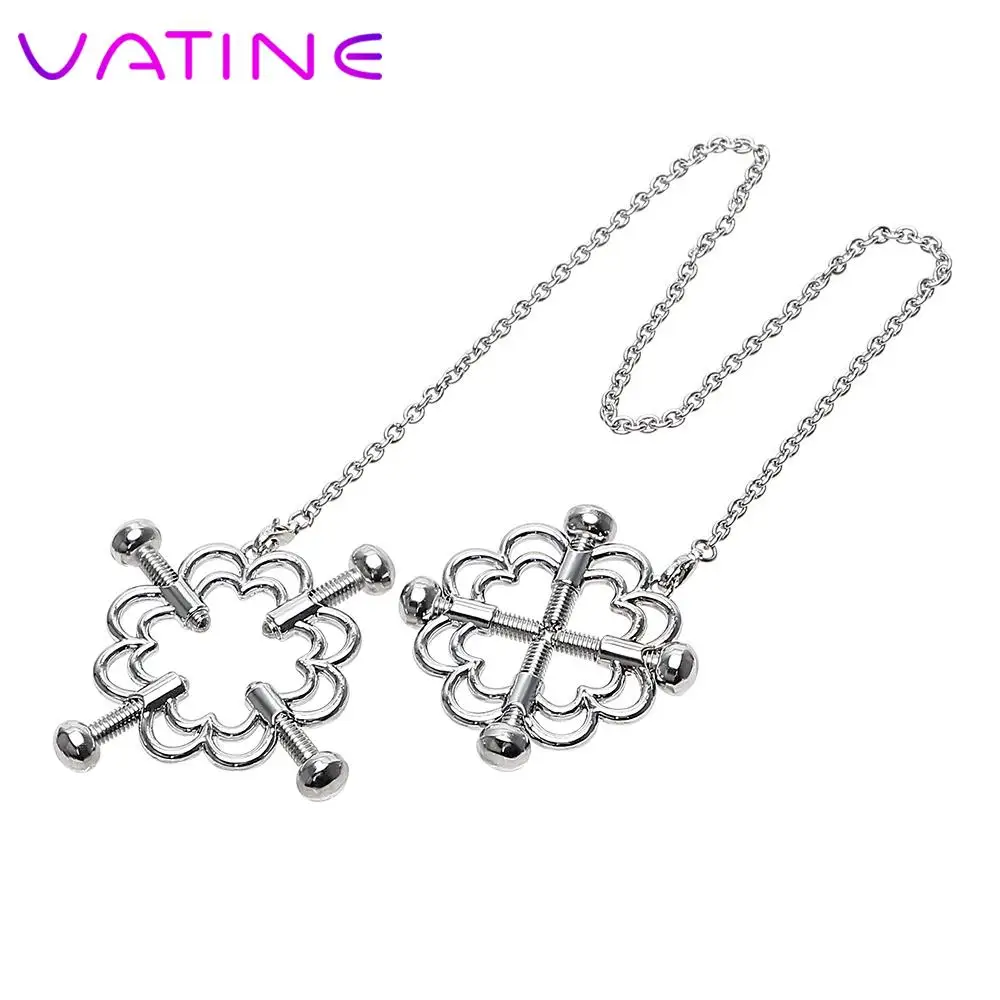 Sex Toys for Couple Erotic Toys Nipple Clamps Nipple Stimulator A Pair Adult Games Breast Clips Stainless Steel