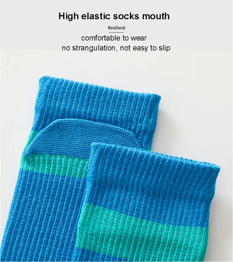 5 Pairs Bright Color 5 Finger Sport Socks Cotton Colorful Striped Short Anti-Friction Blue Green Yellow Black Sock Male Fashions