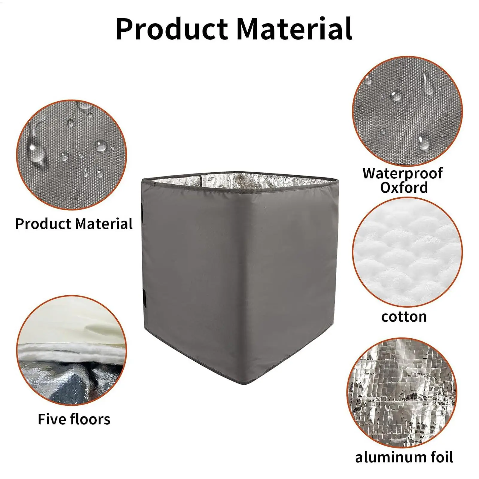 Bee Hive Wraps for Winter 5-layer Adjustable Waterproof Winter Beehive Wrap Warming Accessories for Courtyard Yard Raising Porch