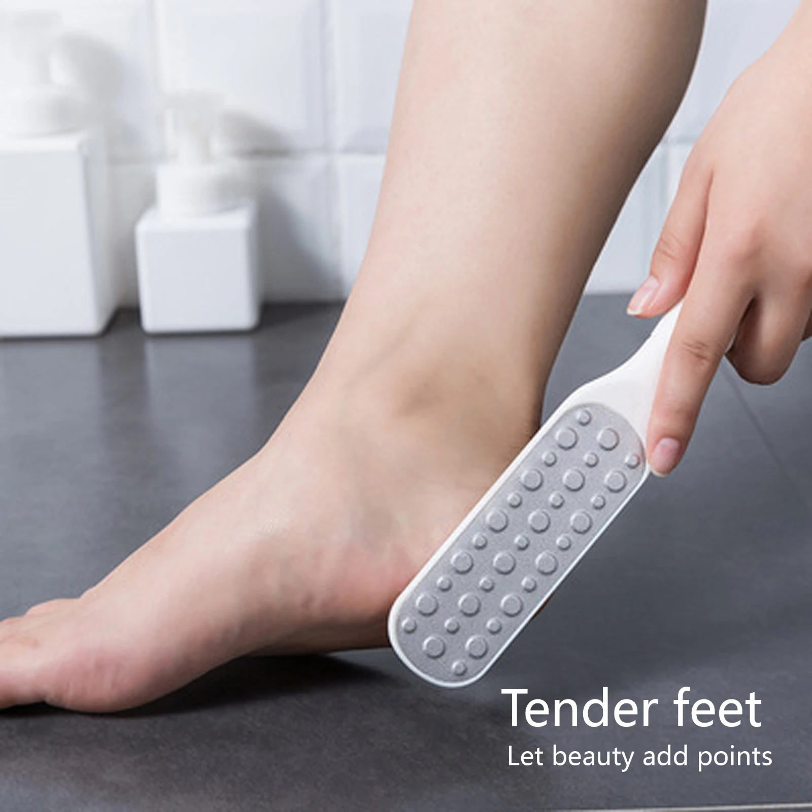 Double Sided Foot Grinder, Glass Foot File Callus Remover For Feet