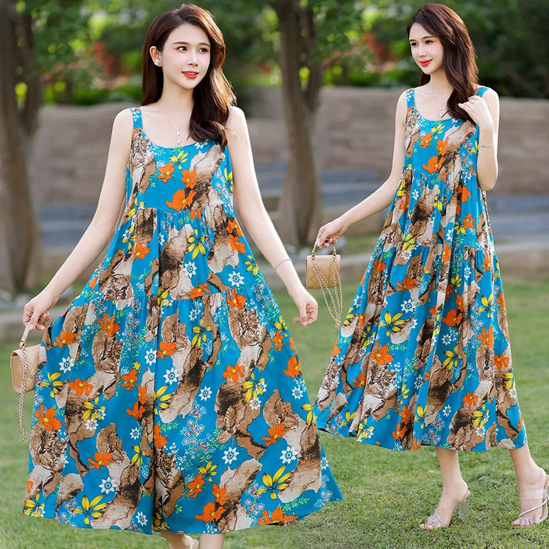 XL-5XL Nuisette Sexy De Nuit Plus Größe Nacht Kleid Frau Nachtwäsche Nachthemden Baumwolle Rayon Sommer Schlinge Nachthemd Weibliche – Detail 6