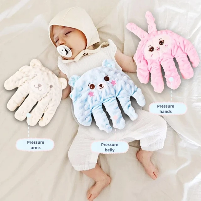 Oreiller apaisant pour bébé, aide au sommeil, paumes apaisantes pour bébé, aide au sommeil pour nourrissons, apaisant, télécommande, paumes pour les tout-petits 1