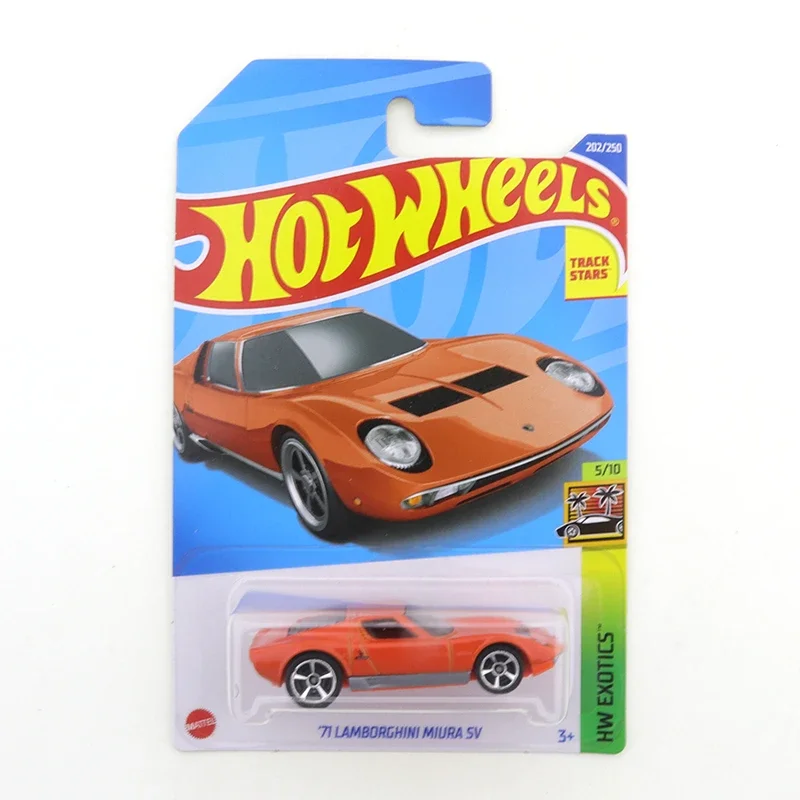 2022-202 Hot Wheels 71 LAMBORGHINI MIURA SV Mini Alloy Coupe 1/64 Metal Diecast Model Car Kids Toys Gift 2