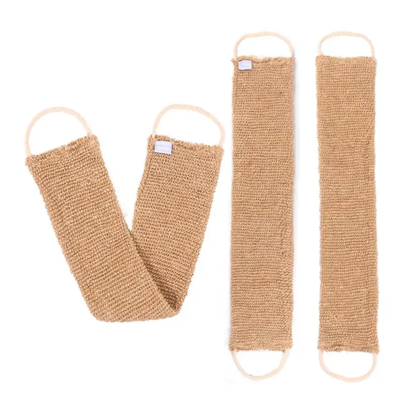 Unisex Ramie Jute Exfoliating Belt Scrubber for Back & Body