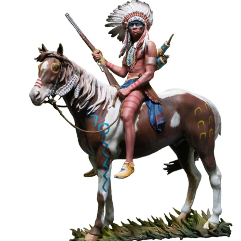 LIANGFANG Kits de modèles de Figurines en résine 1/9 kit de Guerrier Dragon Antique GK Non assemblé et Non Peint