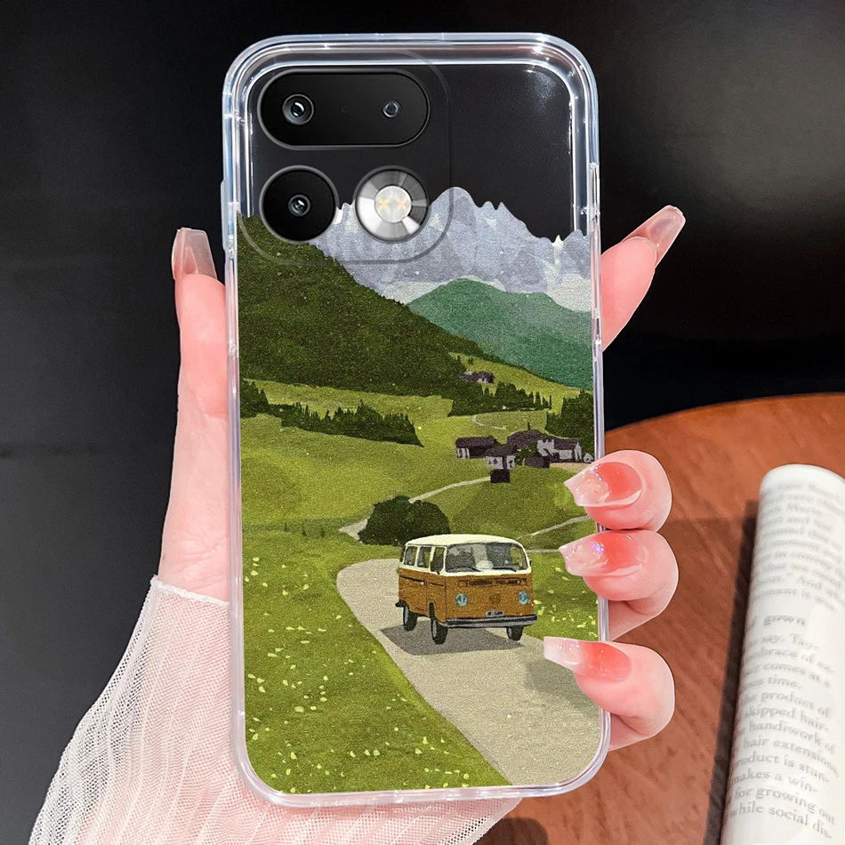 Stylish Soft Slim TPU Clear Silicone Phone Case - Lightweight Protective Cover