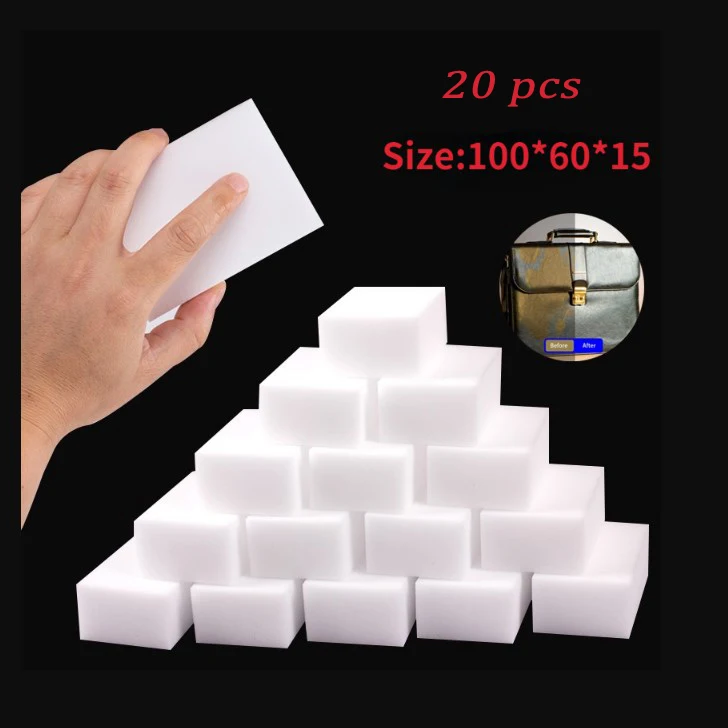 

20 Pcs/Melamine Sponge Magic Sponge Eraser For Kitchen Office Bathroom Melamine Cleaner Cleaning Sponge Home Cleaner 100X60X15MM