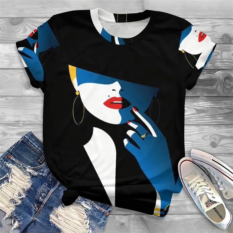 

New Fashion Women Style T Shirts I Am Melanin Queen Graphic 3d Print Harajuku Short-sleeve T-shirt Womens Clothes Oversized Tops