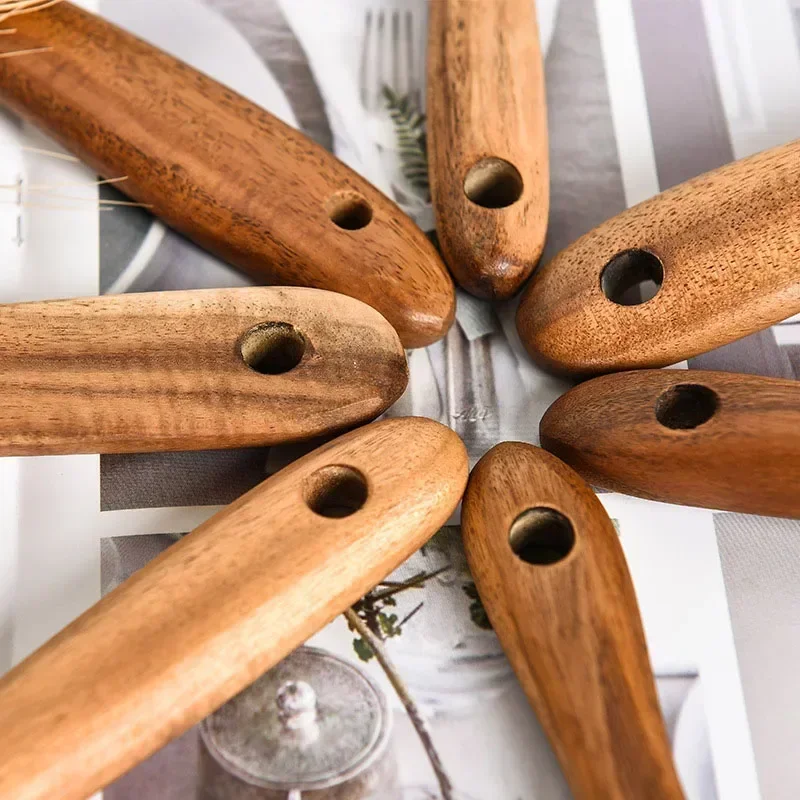 Thailand Teak Natural Wood Tableware Spoon Rice Colander Soup Skimmer Cooking Soup Spoons Scoop Kitchen Set Tool wooden spoon