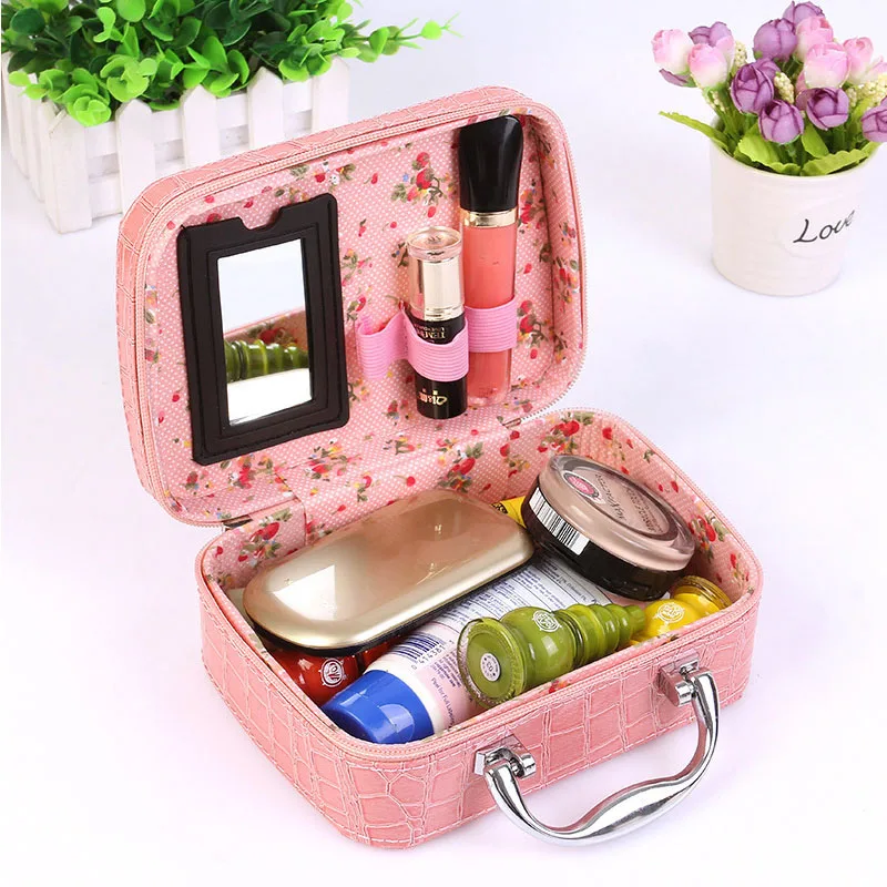 New Women Beauticians Makeup Case Cosmetic Bag High Quality Travel Organizer Beauty Box Cosmetics Jewelry Toolbox Holiday Gifts - 3