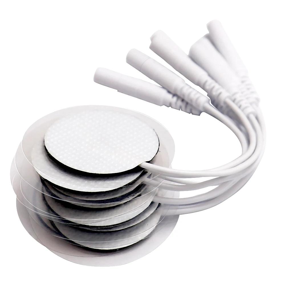 3cm Round Electrode Pads Non-woven Fabric Gel Sticker TENS EMS Digital Therapy Massager Electric Muscle Stimulator Massage electrode pads