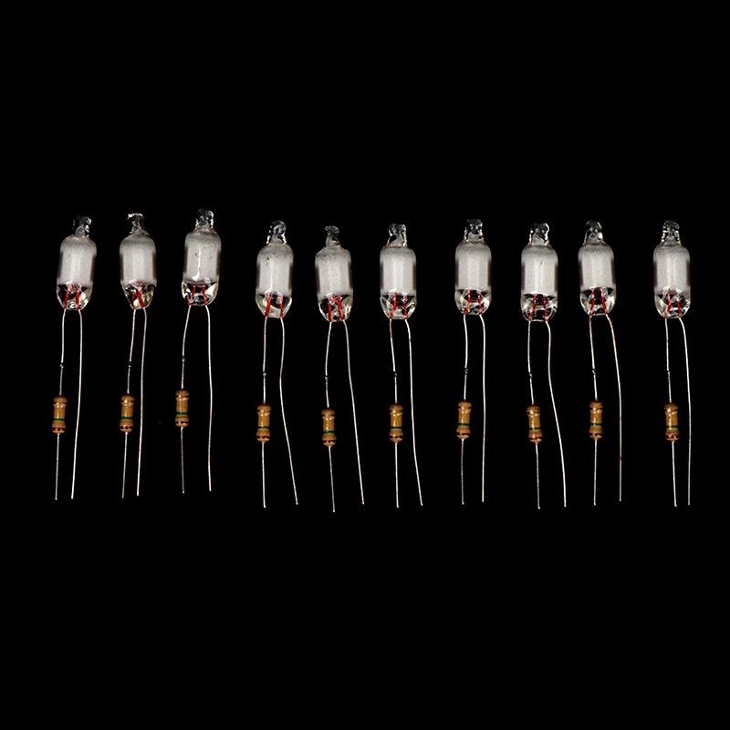 【AD】10Pcs High Quality Neon Light Bulbs 6*13mm Mini Neon Light Indicator With Resistor 220V Red/Blue/Green Color