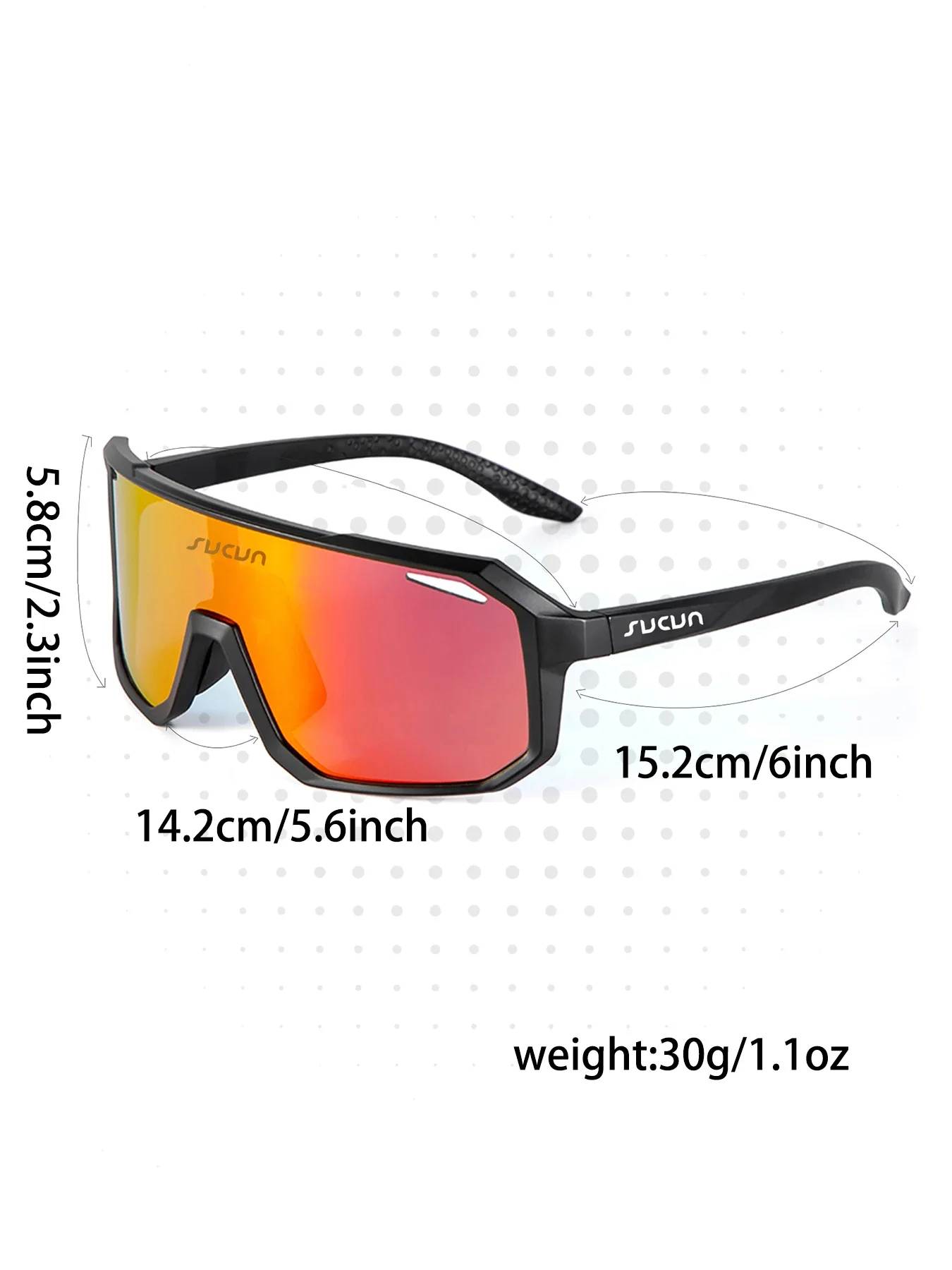 Ultra-Light Sports Sunglasses with Blue Coated UV400 Lenses