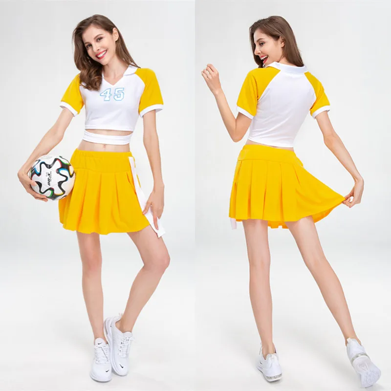 

Girls group cheerleading performance costume annual meeting student Games suit