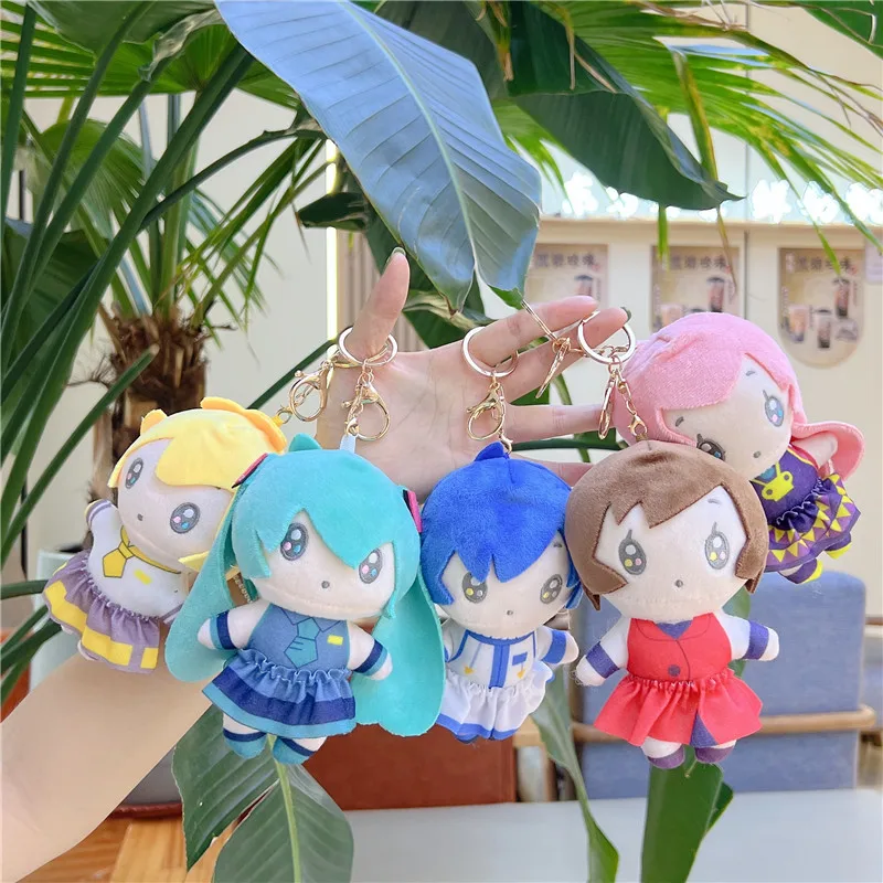 Cute Hatsune Miku Plush Keychain Doll - Soft Anime Pendant Bag Charm Gift
