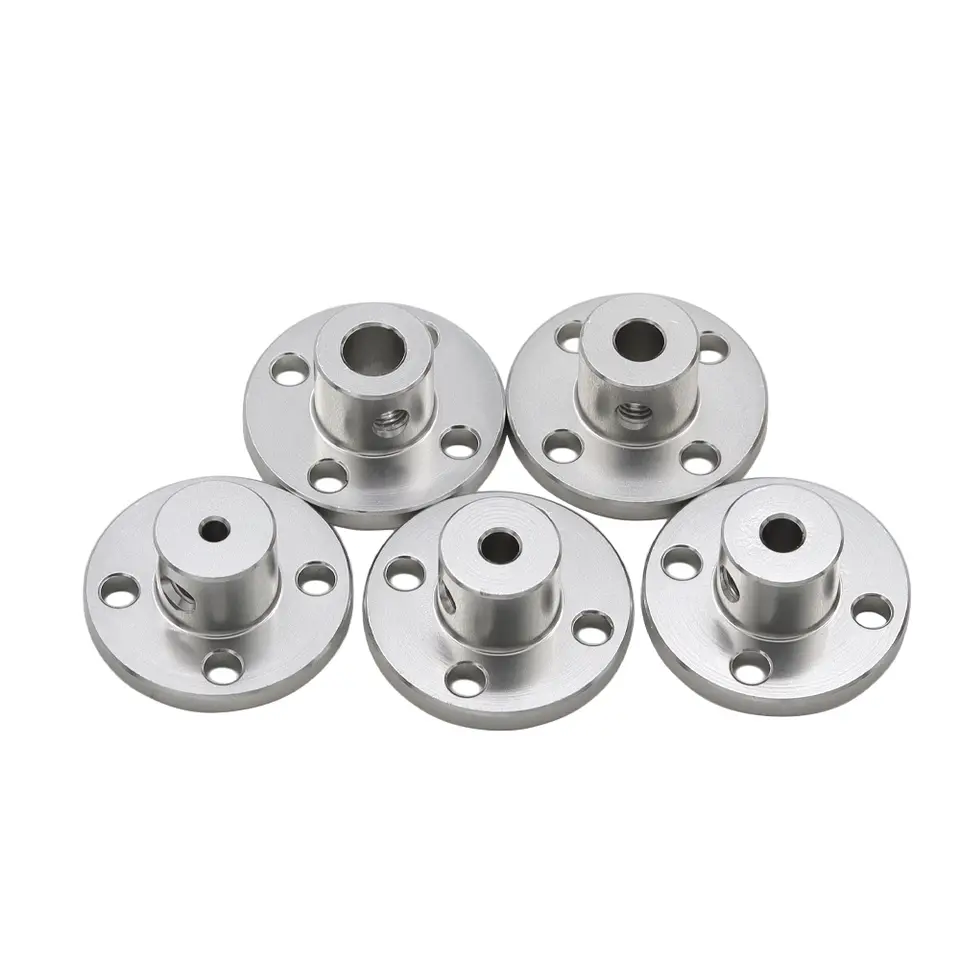 2/3/3.17/4/5/6/6.35/7/8/10/12/14/16mm Aluminum Alloy Flange Coupling Coupler Motor Guide Shaft Coupler Motor Connector image 5