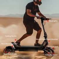Trottinette électrique iScooter W8 750W pour adultes, batterie 48V 14Ah, autonomie maximale de 40 km, pneus pneumatiques de 9,3 pouces, double suspension tout-terrain, trottinette électrique pliable pour les trajets quotidiens avec écran intelligent et contrôle par application pour les déplacements en ville 1