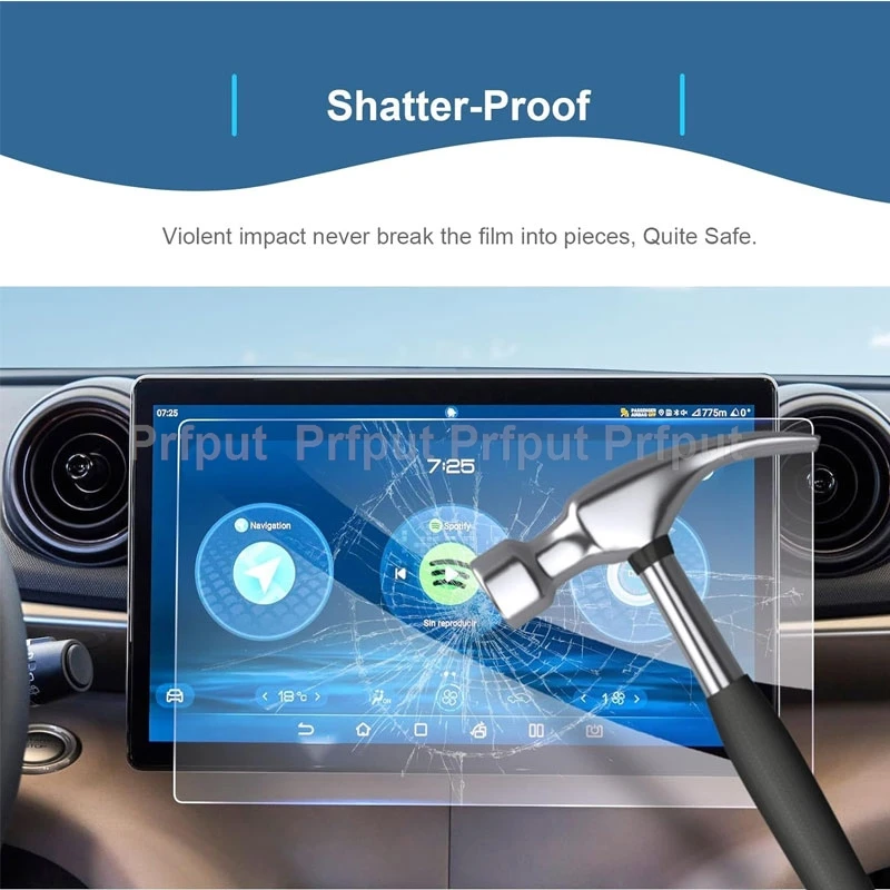 Gehärtetes Glas für BYD Surf/Sealion 7/Tang EV/Seal U DM-i EV/Shark Dolphin/Seagull Navigation Infotainment Displayschutzfolie – Detail 2