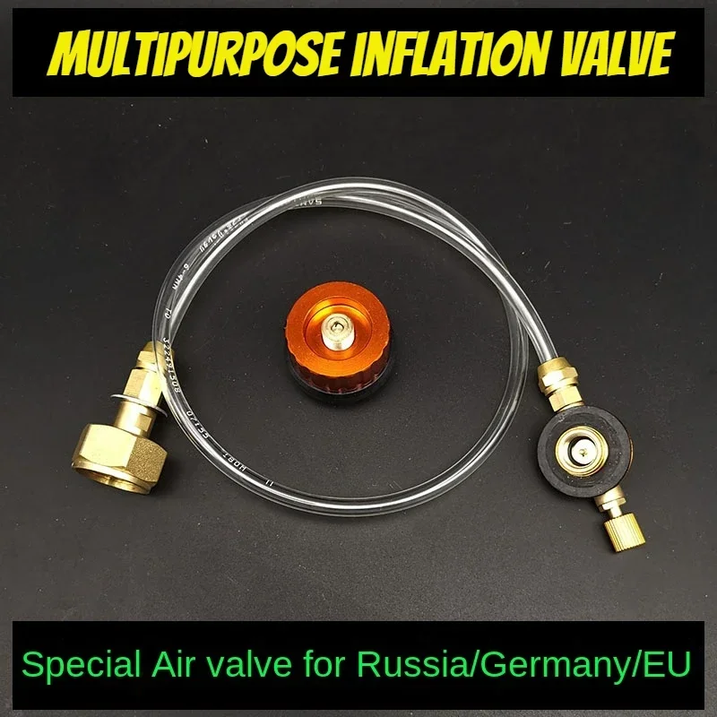 Germany Russia Standard Outdoor Flat Tank Filling Valve Long Flat Tank Filling Valve Adaptor Camping Tank Filling Gas Stove