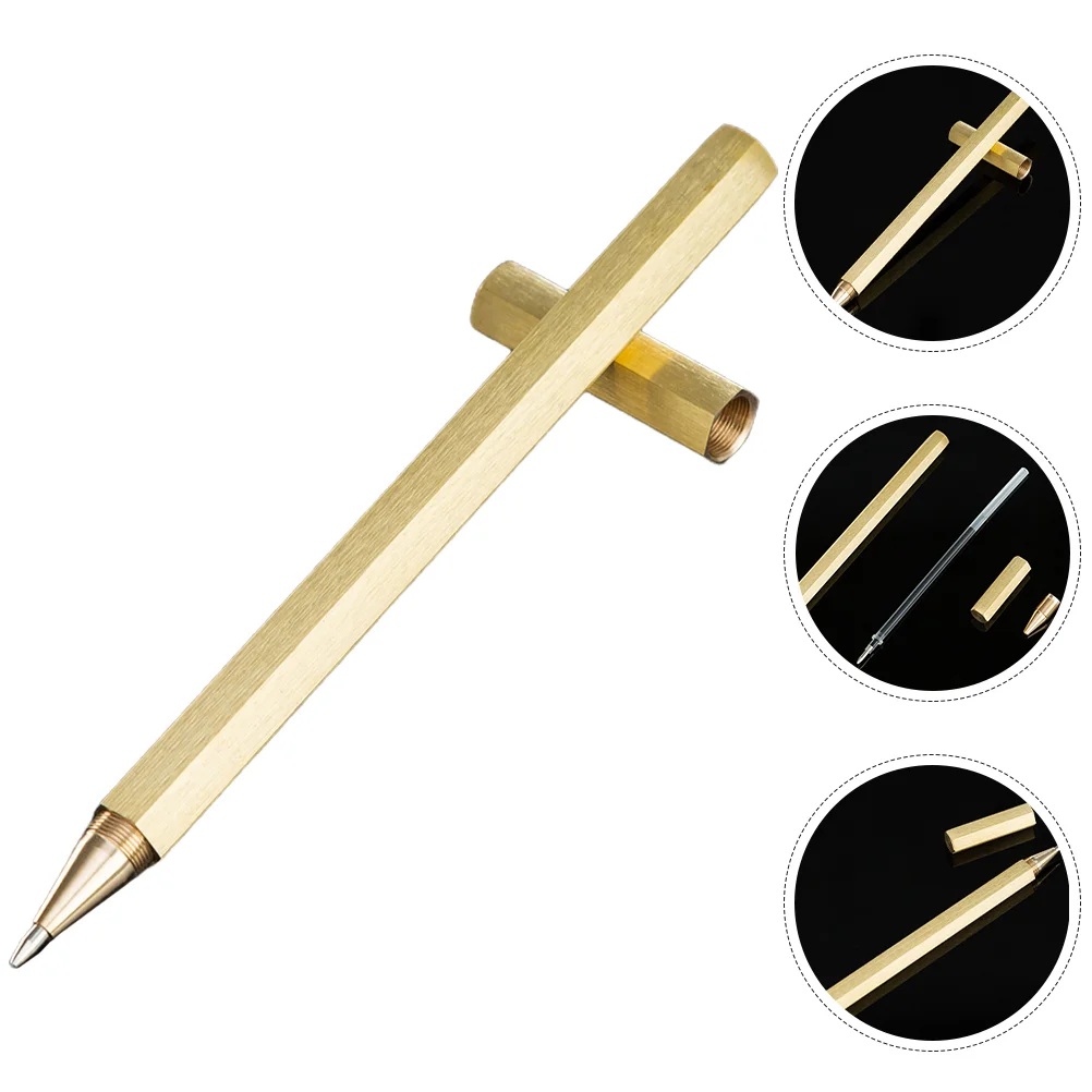 

Pens Fountain Brass Gel Delicate Student Metal for Students Writing Cool Office