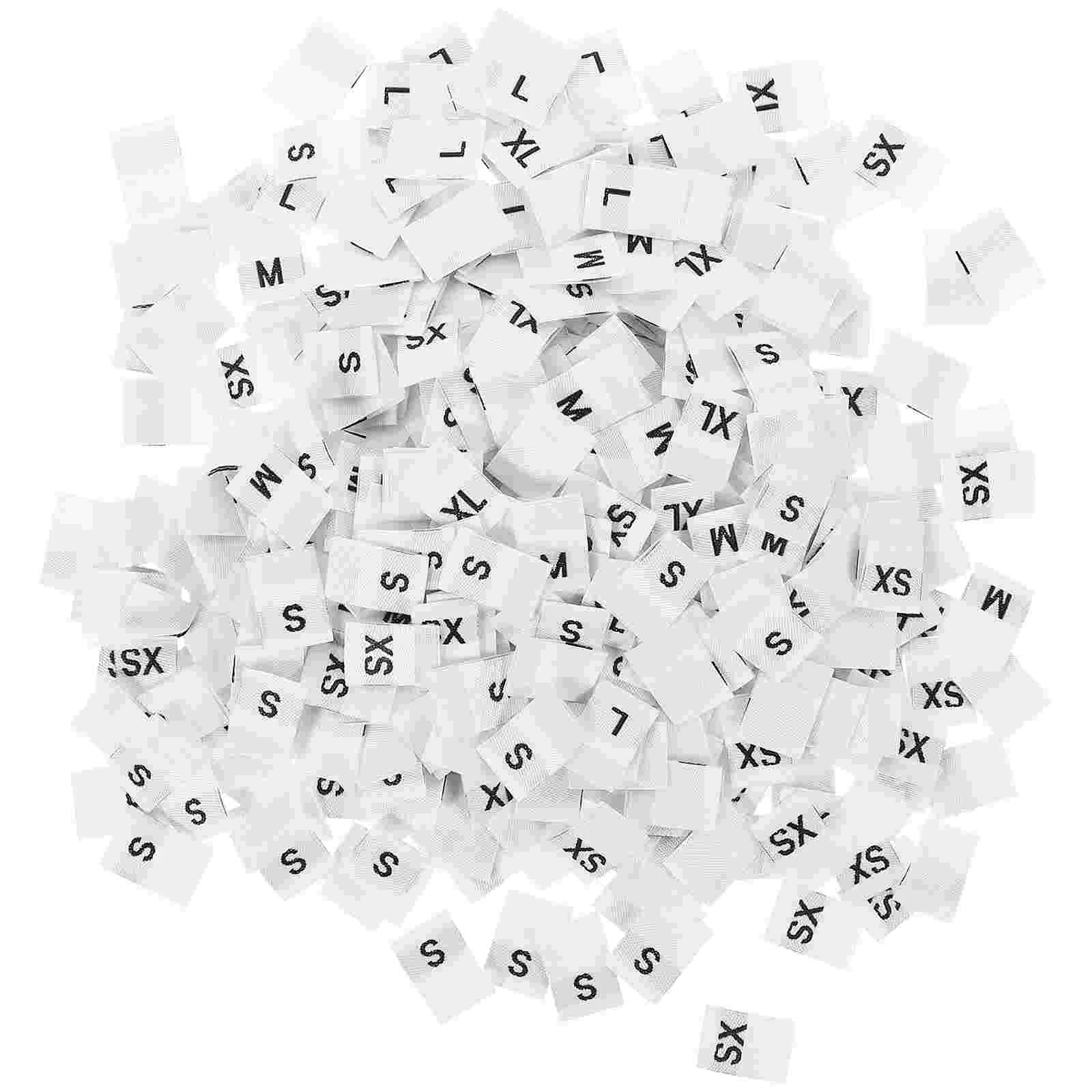 

500 PCS Custom Labels Size Tags Clothing Formal Wear Folded White Garments Child