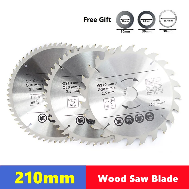 

TCT 210mm woodworking saw blade 24T/48T/60T/80T,Wood Cutting Disc Carbide Tipped TCT Saw Blade Woodworking Tools