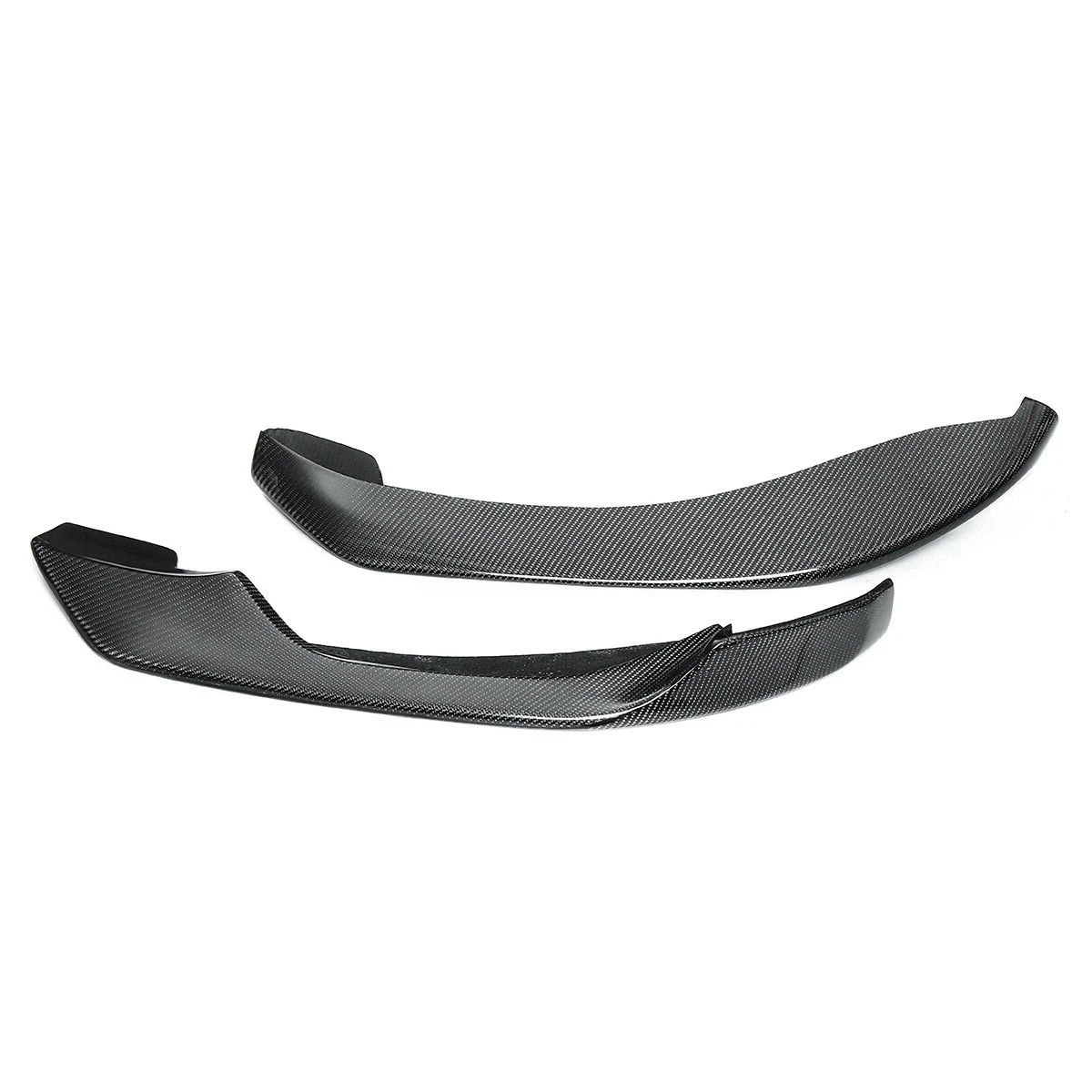 BMW F80 M3 F82 F83 M4 2014-2019 리얼 탄소 섬유 프론트 범퍼 사이드 스플리터 립, 하부 공기 흡입구 스포일러 코너 커버