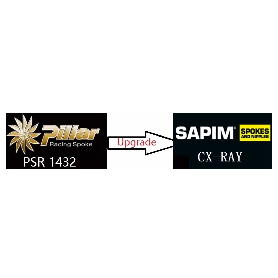 

Стоимость обновления спиц с 1432 до sapim cx-ray