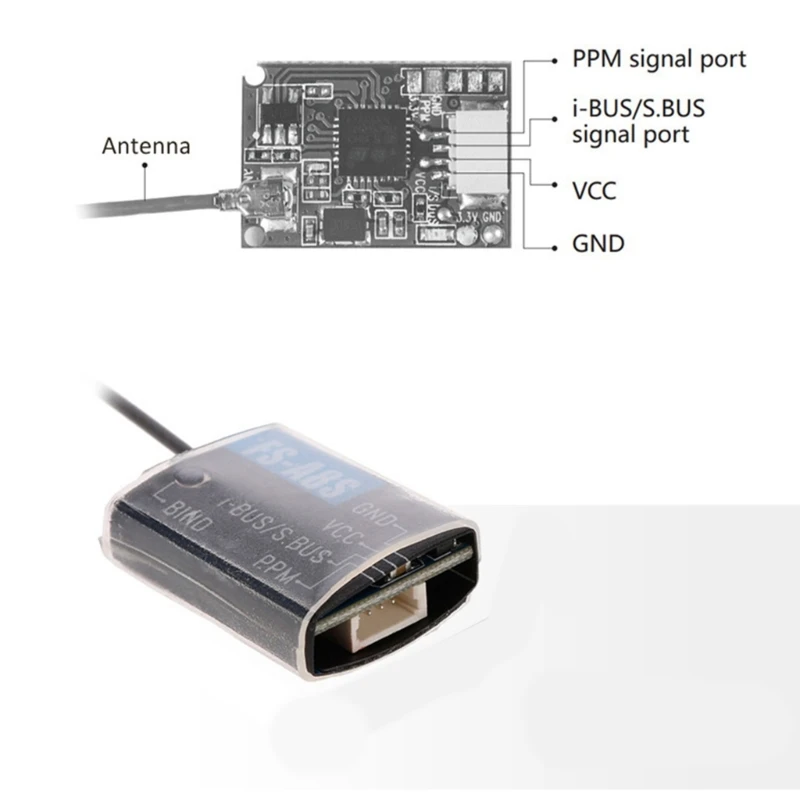 Best Seller Advanced 2.4G Mini Receiver FSA8S AFHDS 2A PPM 8CH i-BUS 18CH for FSi4 i6 i6S i6X GT2E GT2G GT2F Multi-rotor