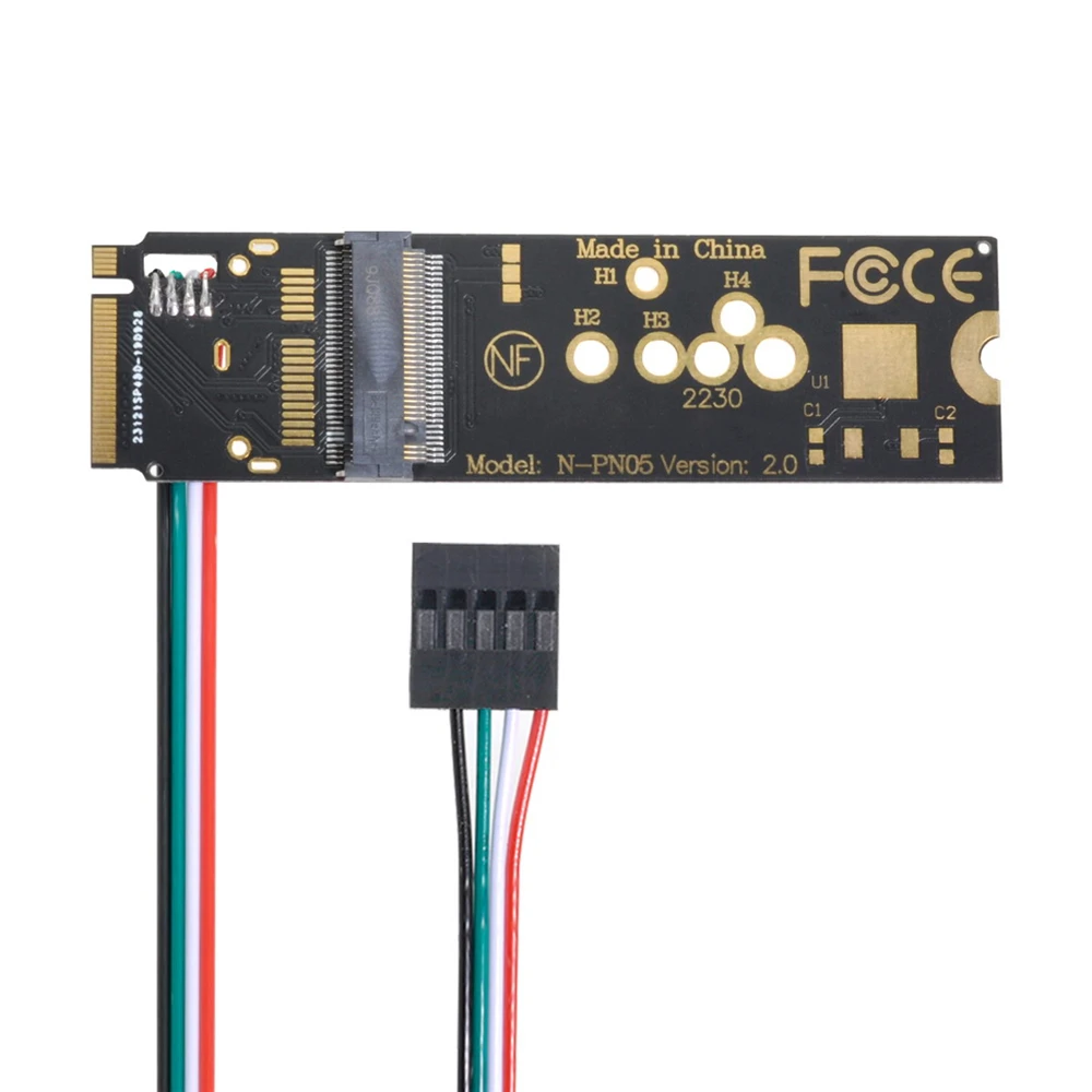 

Cablecc Wireless NGFF A/E-Key WiFi Card to M.2 NGFF Key-M NVME SSD Adapter for AX200 Wifi 6 Bluetooth 5.1