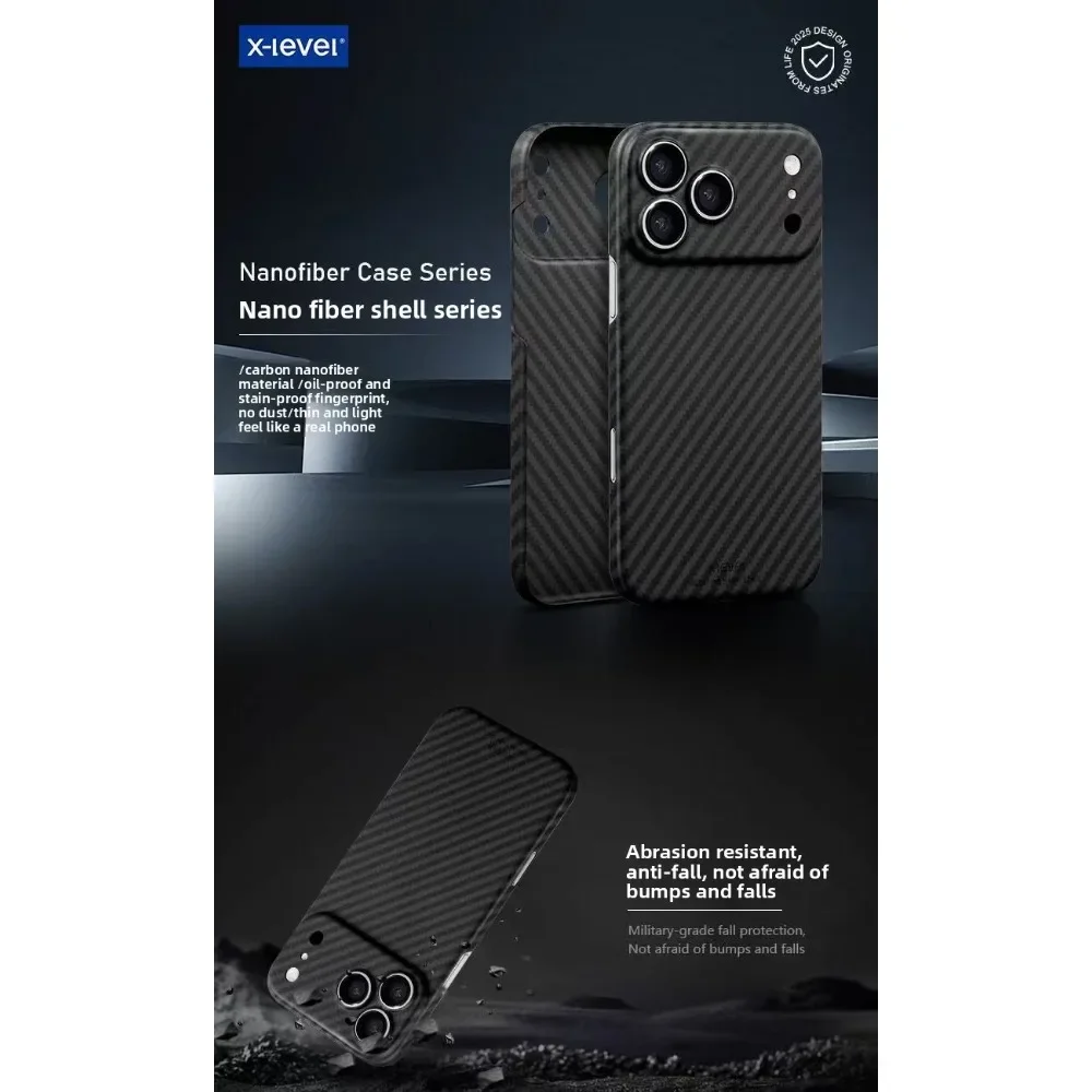 X-Level Premium Carbon Fiber Lightweight Shockproof Phone Case