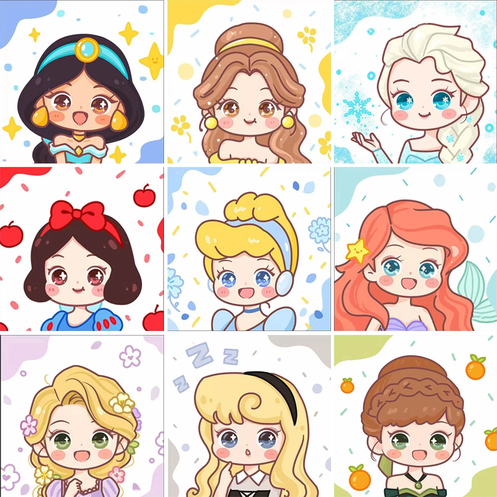 Diy Diamond Painting By Number Kit For Kids Children Cartoon Disney