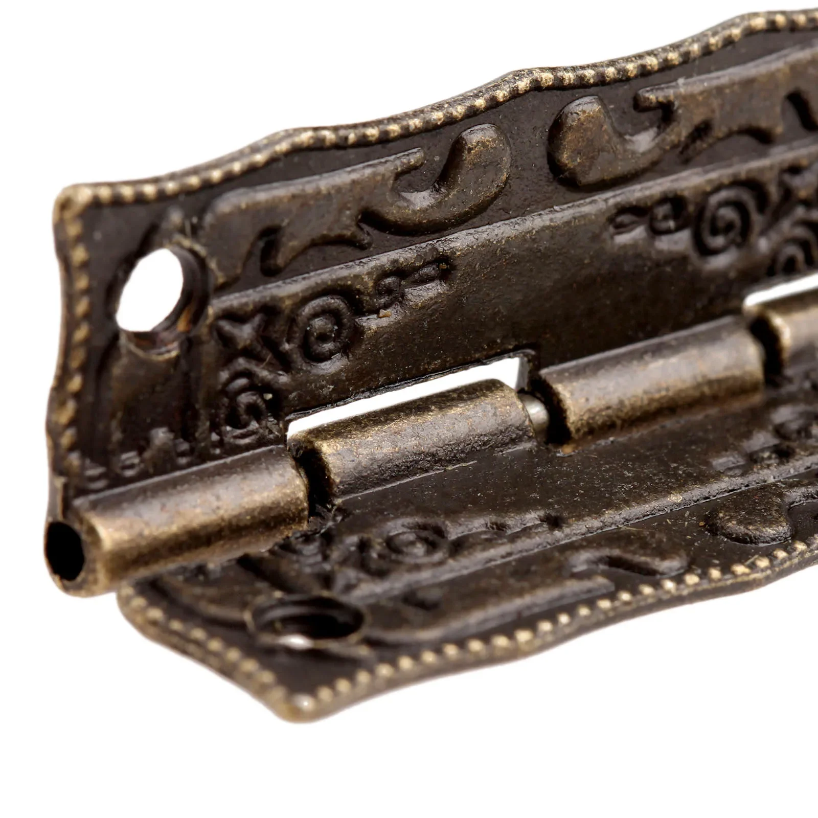 Antique Bronze Cabinet Door Hinge DIY Box Furniture Hinges With Screws 4 Holes Home Accessory 36*23mm 10pcs furniture hinge cabinet door hinges cabinet hinges