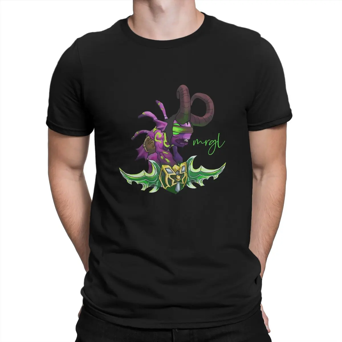 

World of Warcraft Mrgldari Tri-blend Tshirt Homme Men's Clothing Blusas T Shirt For Men