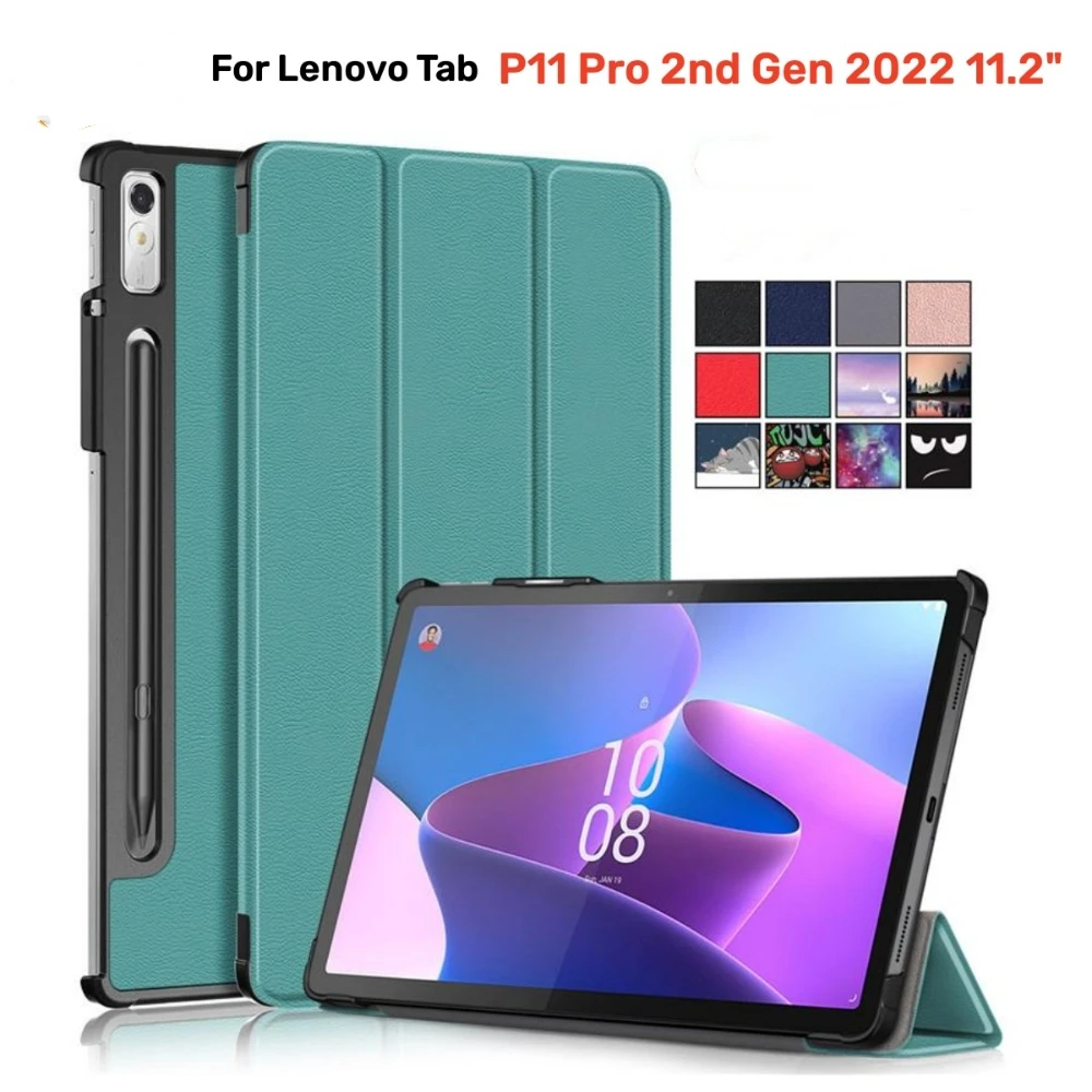 Capa de Couro Magnética para Lenovo Tab Capa para Lenovo Tab P11 Pro Gen Tb132fu Tb138fc Capa do Suporte para Lenovo Xiaoxin Pad Pro 11.2 2023
