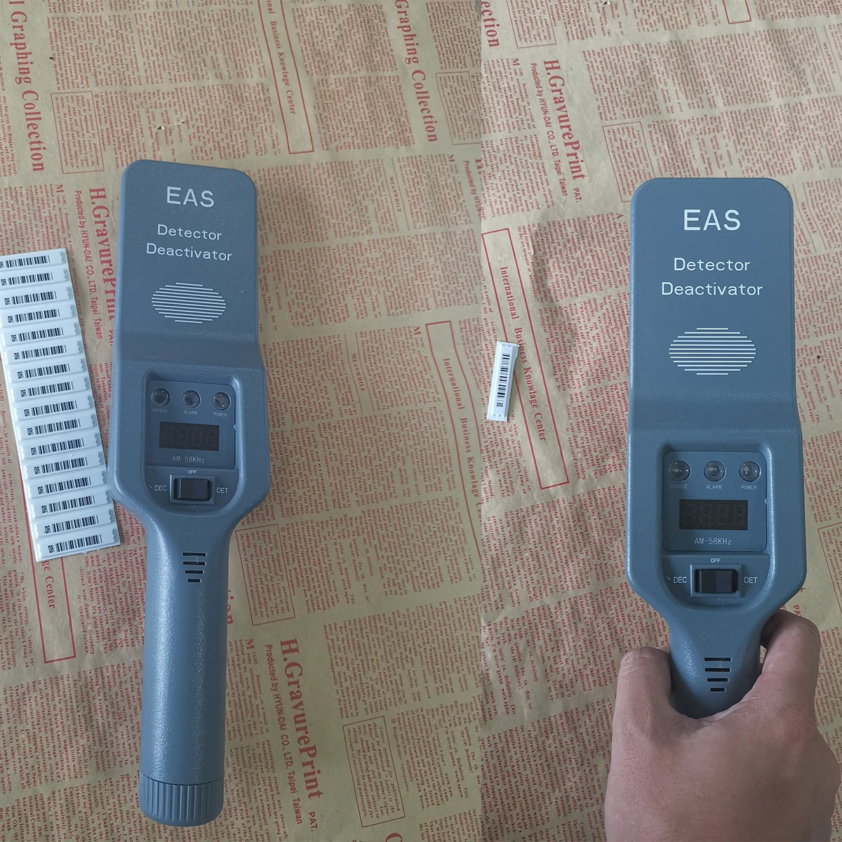 Deactivator 58Khz EAS System Handheld Security Tag Detector 2 Function